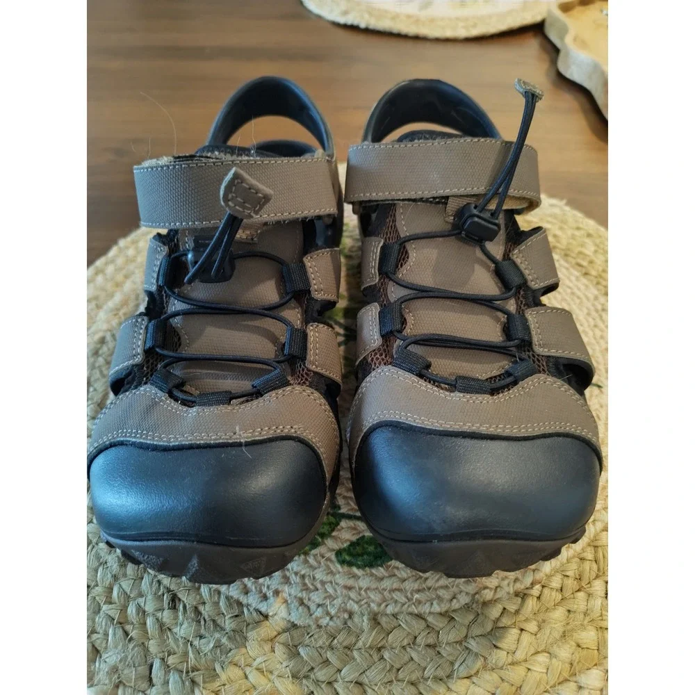 Teva Mens Omnium Drift Closed Toe Water Sandals Brown Black 1118941 Size 8